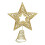 Mini Silver Glitter Metal Christmas Tree Topper for Pencil 1