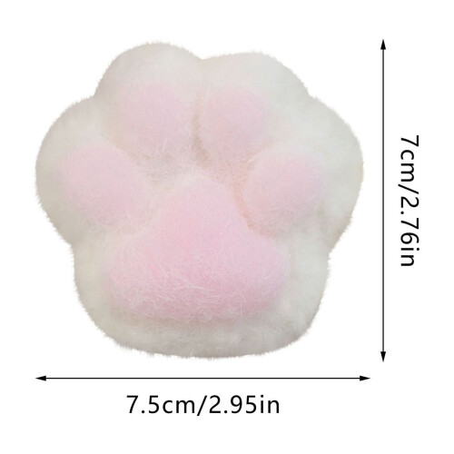 Cat Paw Shaped Plush Pillow Cushion Pink 1