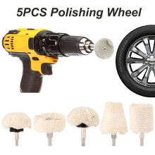 Wool Polishing Buffing Pad Set 5 Pieces for Drill