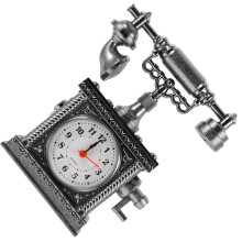 Vintage phone clock for home and office ABS material 1 piece