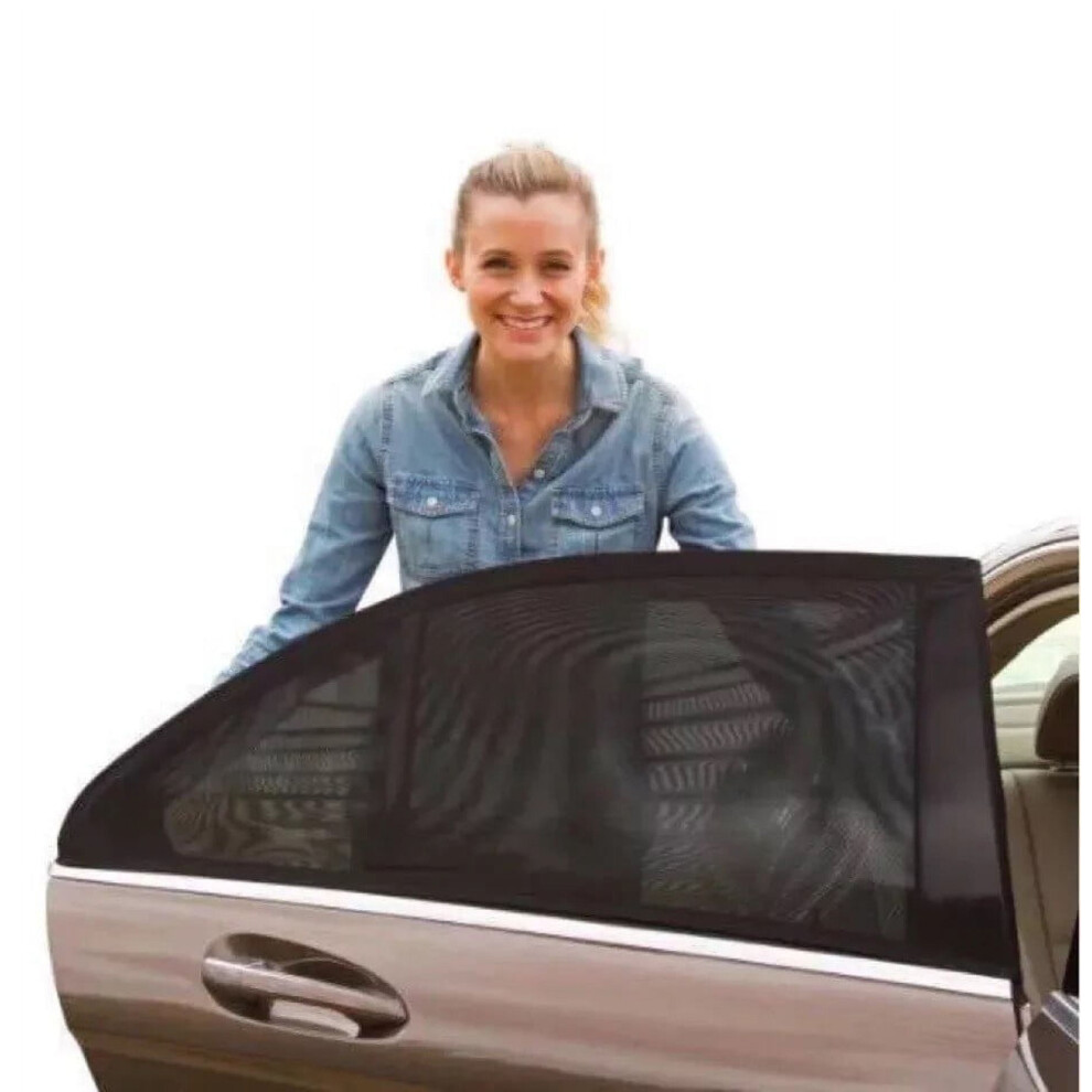 Car Window Shades Set Stretchable Mesh Mosquito Screen 9399596323756
