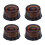 Guitar Knobs Light Brown 6mm Shaft 4 Pieces 1
