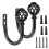 Metal Curtain Holdbacks Golden Wall-Mounted Tie Back Hooks 1
