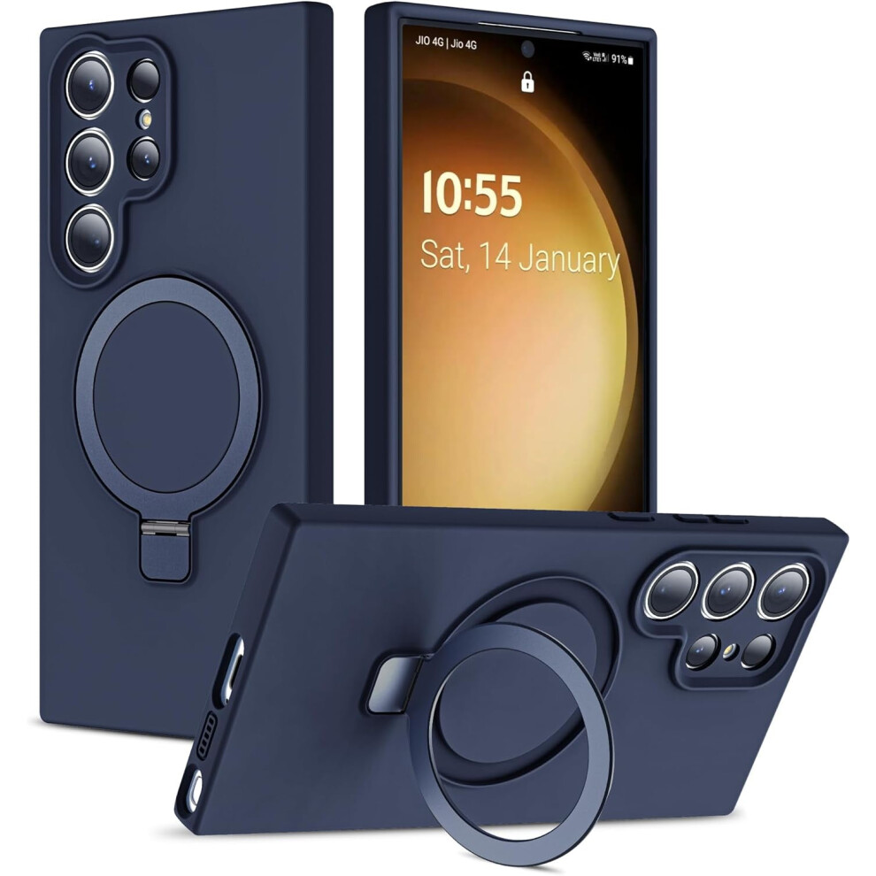Samsung Galaxy S23 Ultra Case With Magnetic Ring Stand And 9085618582248