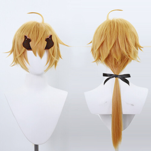 Anime-Cosplay-Perücke, kurze gestufte Herrenperücke