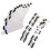 Acrylic Ear Tunnels Jewelry Stud White 36 Pieces 1