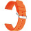 Silicone Watch Band Quick Release Soft Rubber 20mm Orange 1