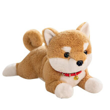 Gray Plush Puppy Doll Stuffed Animal Toy 3+