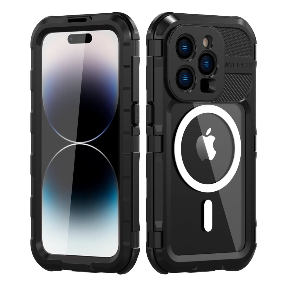 Iphone 14 Pro Max Waterproof Shockproof Case Black 9455834377506