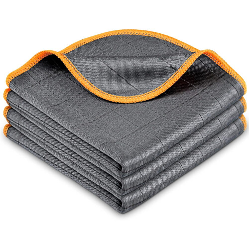 Carbon-Mikrofasertuch, 30 x 30 cm, 400 g/m², 3er-Pack