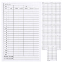 Golf Score Sheets Coated Paper 30 Pieces