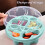 Heart-Shaped 4-Compartment Snack Box with Lid, Stackable, 4
