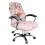 Stuhlhusse mit Kolibri-Hibiskus-Muster, rosa, Stretch 1