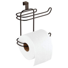 Toilet Paper Holder Over Tank Double Layer Black