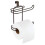 Toilet Paper Holder Over Tank Double Layer Black 1