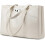 Laptoptas voor dames, 15,6 inch, waterdicht, beige 1