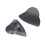 Motorcycle Mirror Block Off Plates for R6 2017–2024 Gray 1