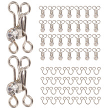 Threading Hooks Metal for Sewing Kits 20 Pack Silver 1.7 x