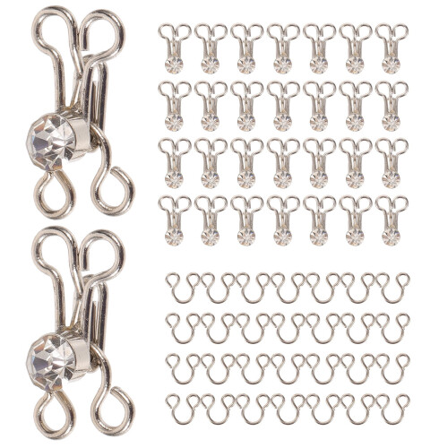 Threading Hooks Metal for Sewing Kits 20 Pack Silver 1.7 x