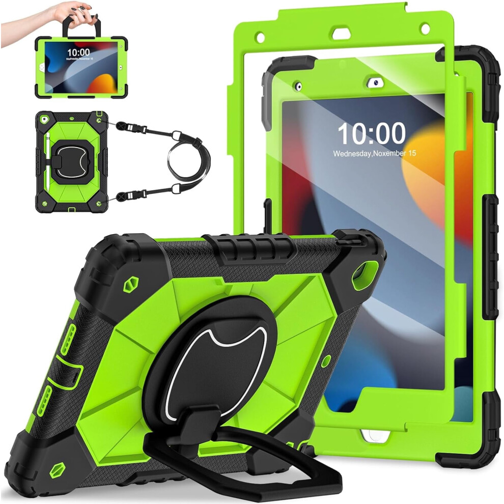 Ipad 10.2 Inch Heavy Duty Shockproof Case With 360 9043876480645