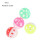Multicolor Hollow Bell Ball Plastic Pet Toy 1
