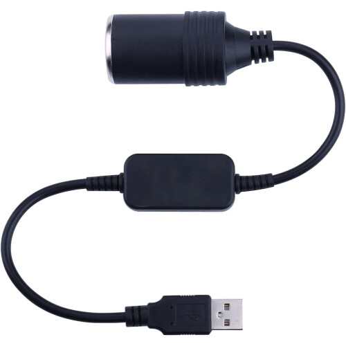 Kabel USB A samec - 12V autozásuvka samice, 1,2 m