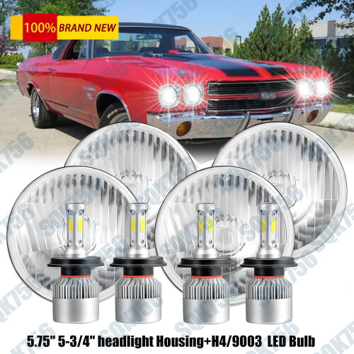 Προβολείς LED υψηλής/χαμηλής δέσμης για Chevy Corvette C3 68-82 (4