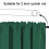 Bathroom Window Valance Green Insulated Moisture Resistant 4