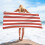 Light Striped Beach Towel 70x140cm 6