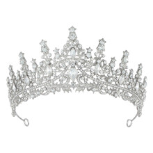 Fascia per capelli da donna con cuore di strass, regolabile, ideale per la sposa.