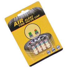 Tire Pressure Gauge with Visual Alerts and Leak-Proof Caps