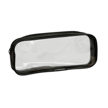 Transparente Federtasche mit Reißverschluss, tragbare Schreibwarentasche