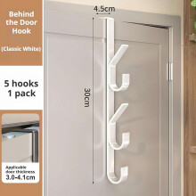 Porte-manteau vertical en métal à suspendre à la porte