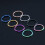 Surgical Steel Double Stack Hoop Clicker Nose Ring Purple 1