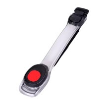 Red LED armband for outdoor safety and night visibility