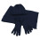 Conjunto de gorro y bufanda de punto de invierno, hilo suave, 2 piezas 1