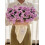 Hæklet blomsterbukettæppe lilla 104 cm 1
