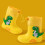 Kids Rain Boots Dinosaur Print 1 Pair 2