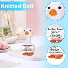 Mini crochet animals emotional support desk decor with