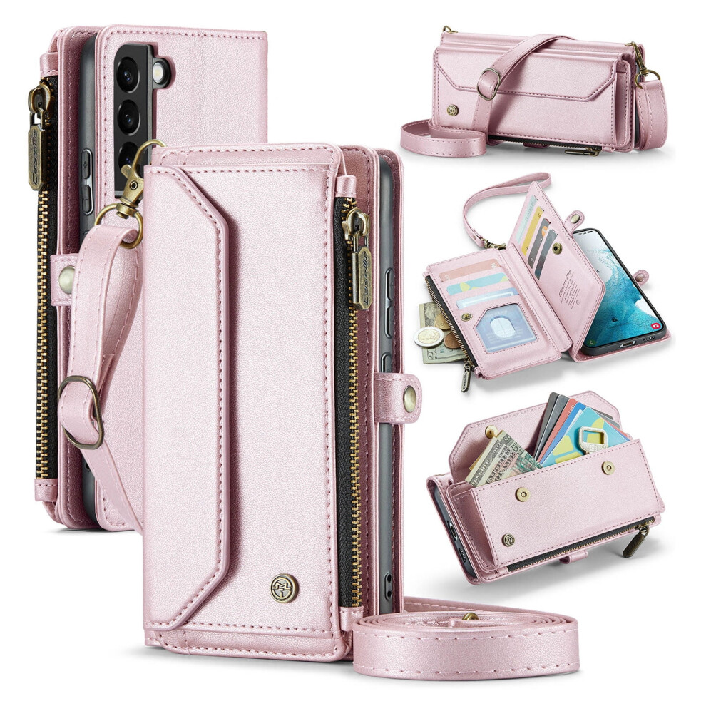 Rfid-Blocking Crossbody Wallet For Samsung Galaxy S22 Plus 9043876484506