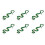 6X Simulation Soft Plastic Toy Snake Simulation Snake Rubber Tip Toy - Green 1