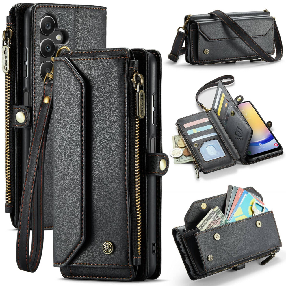 Samsung Galaxy A25 5G Rfid-Blocking Crossbody Wallet Case 9043876485534