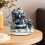 Blue Santa Acrylic Desktop Ornament with Belt Base 1