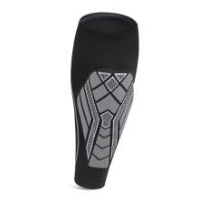 Espinillera de fútbol transpirable con amortiguación de impactos, color negro, talla XL.