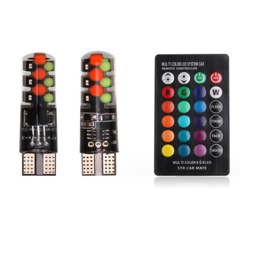 Car LED T10 RGB COB Width Indicator Light