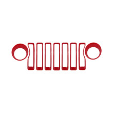 ABS Grille Insert and Headlight Trim Kit 8-Piece for Jeep