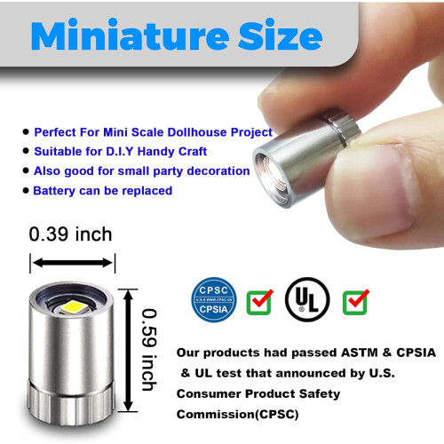Mini LED lámpák barkácsoláshoz – elemes, 1