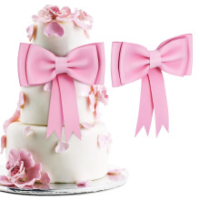 Pink Oversized Bow Cake Topper EVA Ribbon 1 Piece