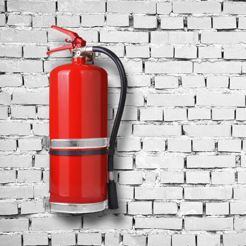 NICEXMAS Wall-Mounted Small Fire Extinguisher Stand for Home