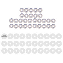 Silicone Healing Pull Piercing Discs 60 pcs 3/5/7/9 mm clear